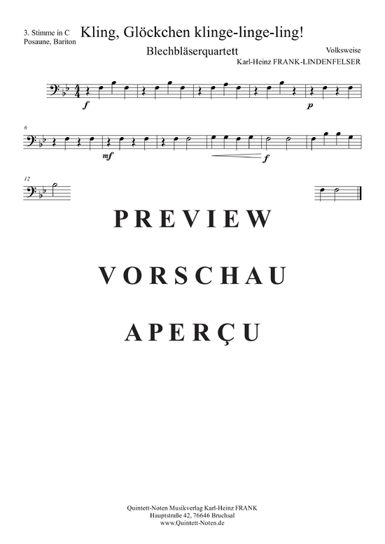 gallery: Kling Glöckchen Klingelingeling , , (Blechbläserquartett)