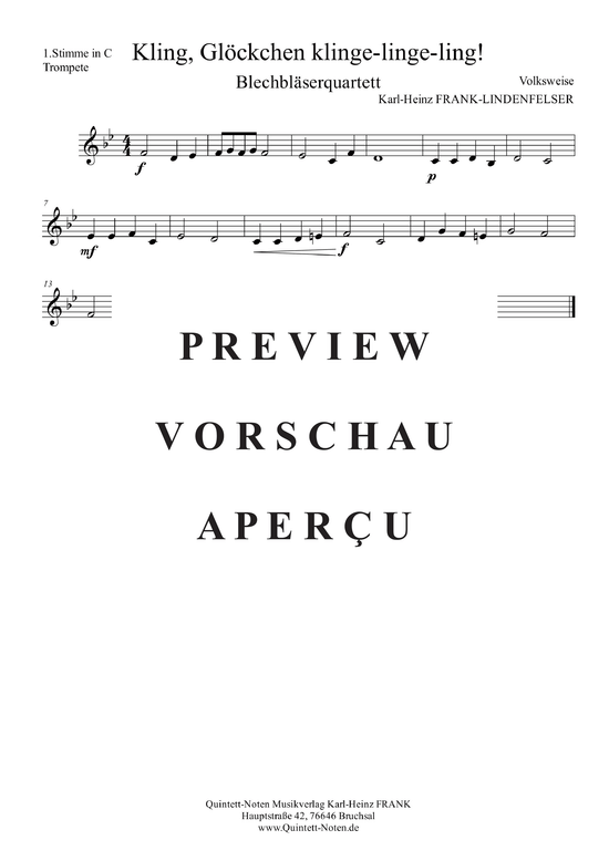 gallery: Kling Glöckchen Klingelingeling , , (Blechbläserquartett)