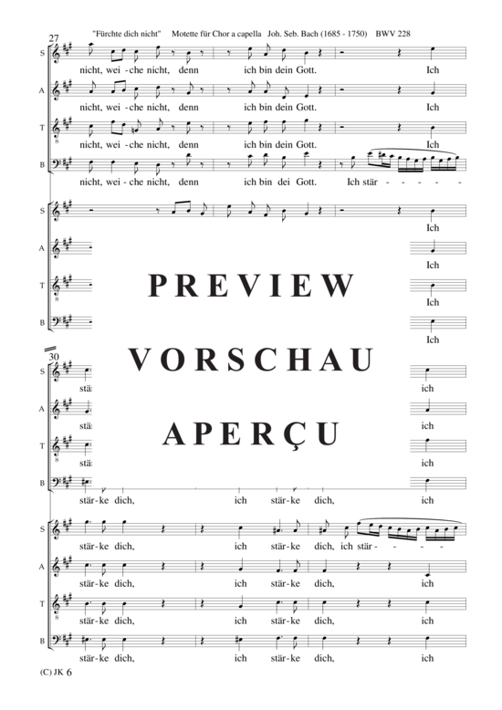 gallery: Fürchte dich nicht Motette (BWV 228) , ,  (Gemischter Chor 8-stimmig)