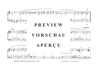 gallery: Präludien =Album für Orgel oder Piano (a-moll) , ,  (Orgel/Klavier Solo)