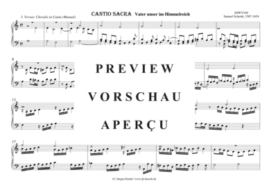 gallery: CANTIO SACRA Vater unser im Himmelreich, 3. Versus: Choralis in Cantu (Manual) , ,  (Orgel Solo)