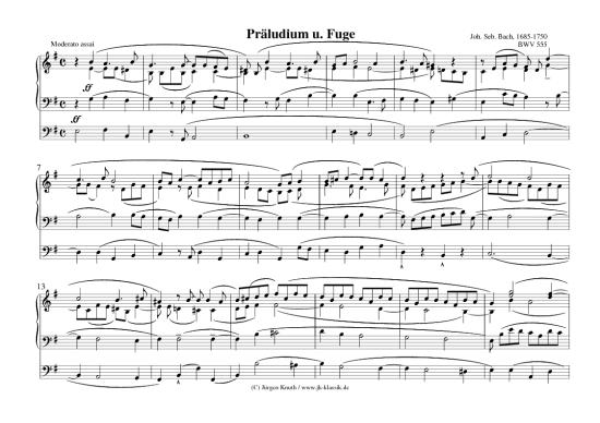 gallery: Präludium u. Fuge BWV 555 , , (Orgel Solo)