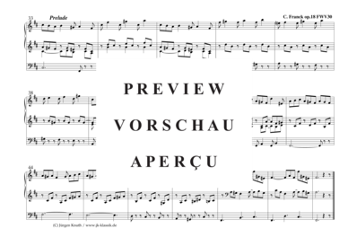 gallery: Prelude aus Prelude, Fugue et Variation pour orgue op.18 FWV 30 , , (Orgel Solo)