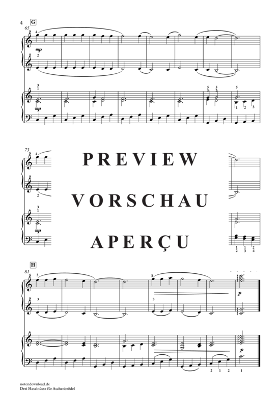 gallery: Drei Haselnüsse für Aschenbrödel , Svoboda, Karel Richard , (Klavier vierhändig)