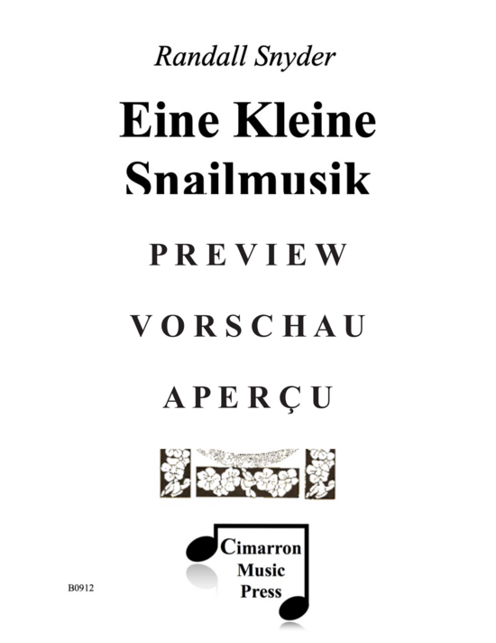 gallery: Eine Kleine Snailmusik , , (Hohe Stimme, Trompete, Cello und Klavier)