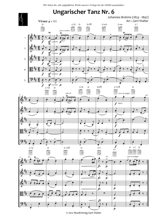 Ungarischer Tanz Nr. 6 