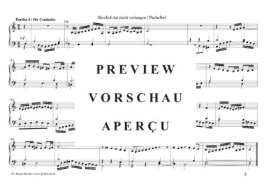 gallery: Herzlich tut mich verlangen (Choral mit 7 Partiten) , ,  (Orgel/Cembalo/Klavier Solo)