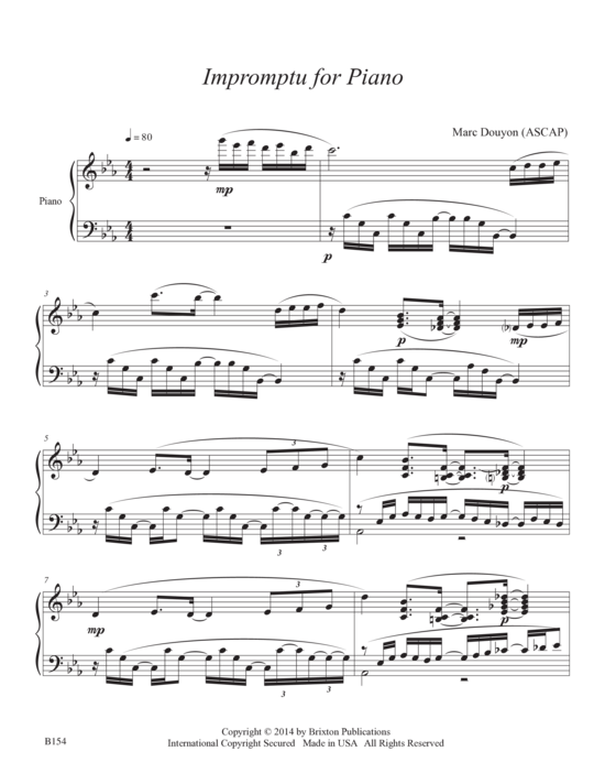 Impromptu for piano 