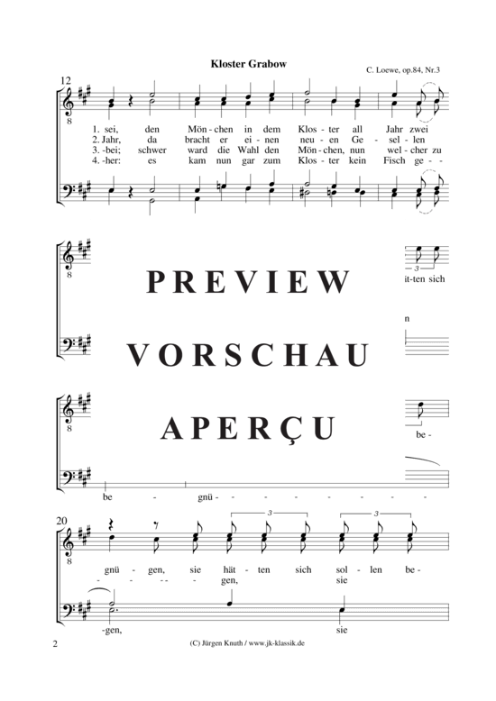 gallery: Kloster Grabow op.84, Nr.3 , , (Männerchor)