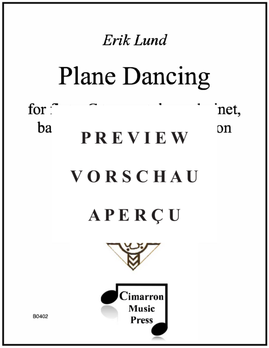 gallery: Plane Dancing , , (Flöte, Trompete, Bassklarinette, Bassposaune und 2 Schlagzeuger)