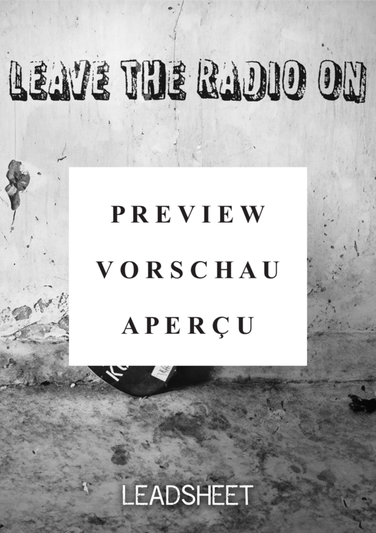 gallery: Leave the radio on (Gesang + Akkorde) , Kümmert, Andreas,  (Leadsheet)