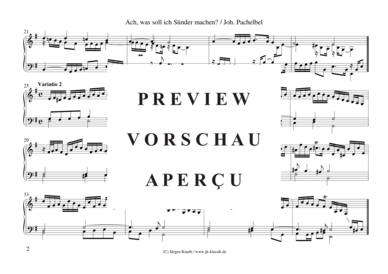 gallery: Ach, was soll ich Sünder machen? (Choral mit 6 Variationen) , ,  (Orgel Solo)