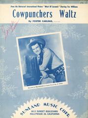 cover: Cowpunchers Waltz, Tex Williams, Gesang, Gitarre, Klavier