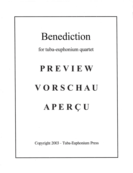 gallery: Benediction , , (Tuba Quartett EETT)