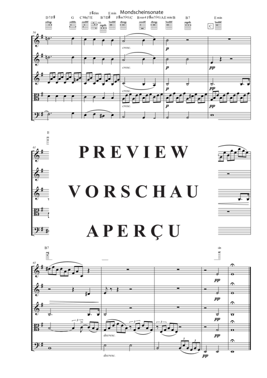 gallery: Mondscheinsonate (1. Satz) , ,  (Quintett flexible Besetzung)