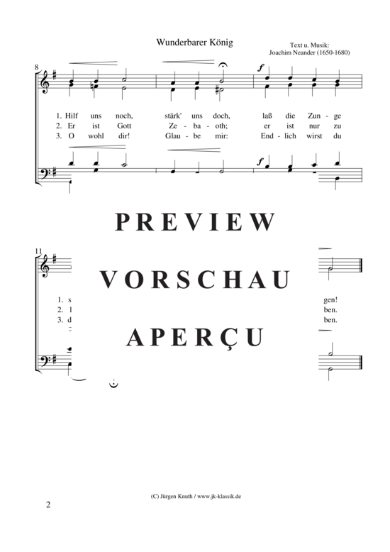 gallery: Wunderbarer König , , (Gemischter Chor)