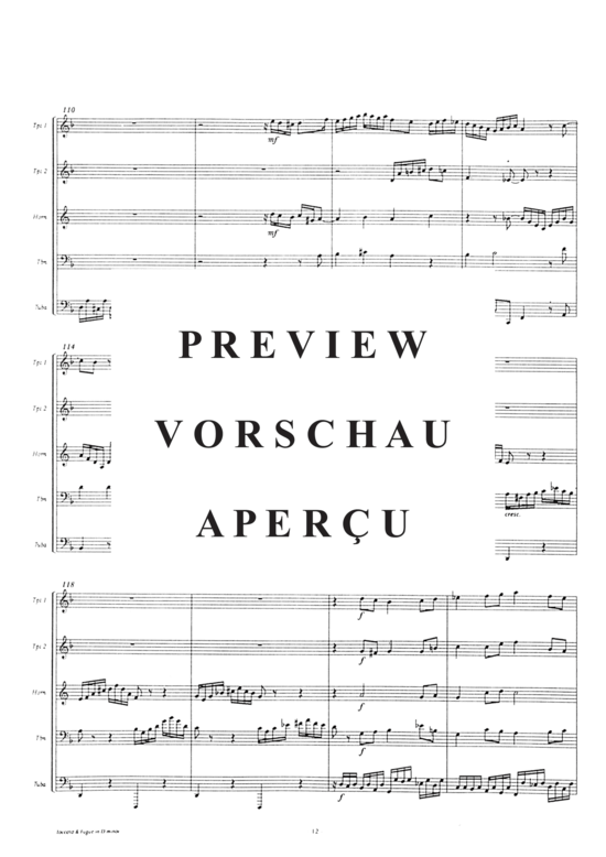 gallery: Toccata & Fugue , , (1.Trp in C/B/Es, 2.Trp in B, Horn in F, Pos, Tuba)