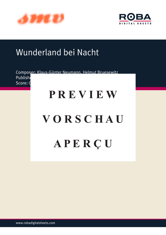 gallery: Wunderland bei Nacht , Kaempfert, Bert, (Salonorchester)