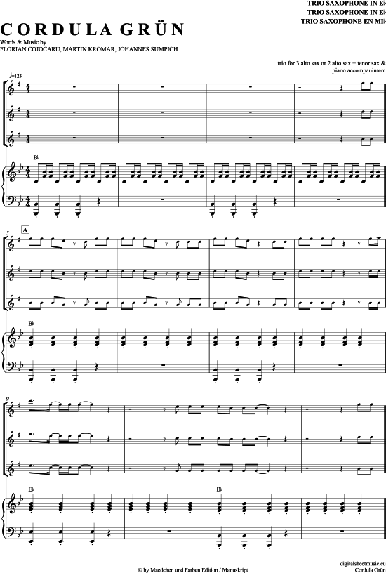 Cordula Grün (Saxophon Trio AAA(T) 