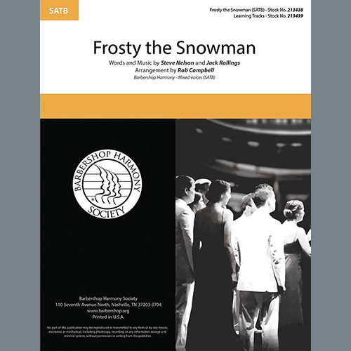 Product picture to: Frosty The Snowman (arr. Rob Campbell)