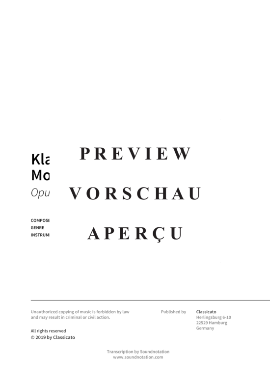 gallery: Klaviersonate Nr. 14 in cis-Moll - Opus 27, 2 aka Mondscheinsonate , , (Klavier + Instrument in B)