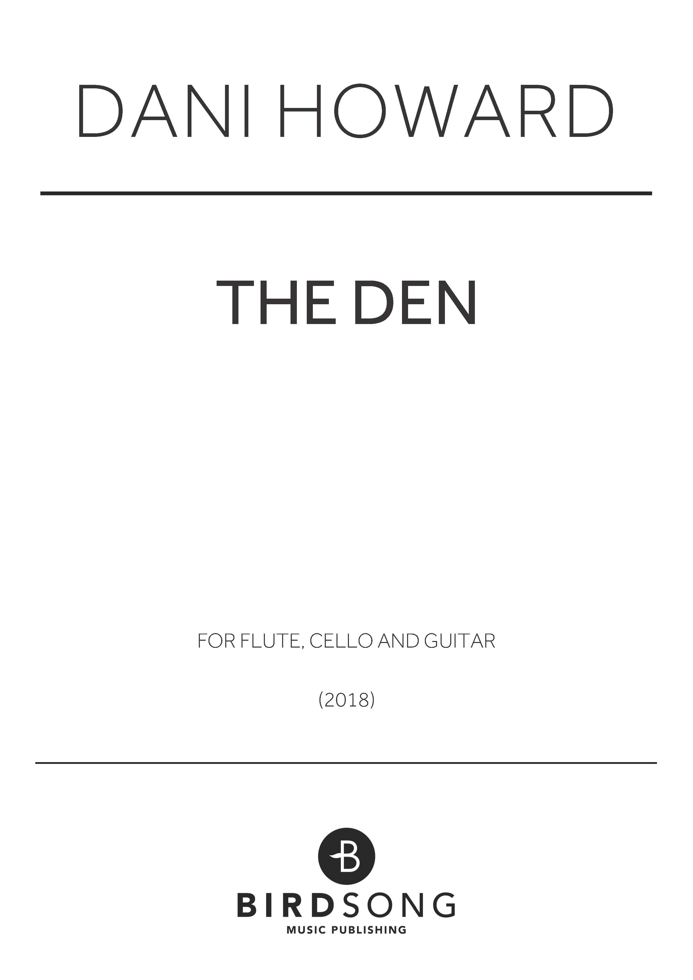 cover: The Den, Dani Howard, Flöte, Gitarre, Violoncello