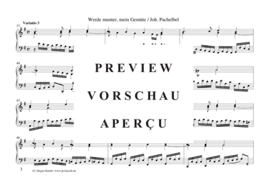 gallery: Werde munter, mein Gemüte (Choral mit 4 Variationen) , ,  (Orgel Solo)