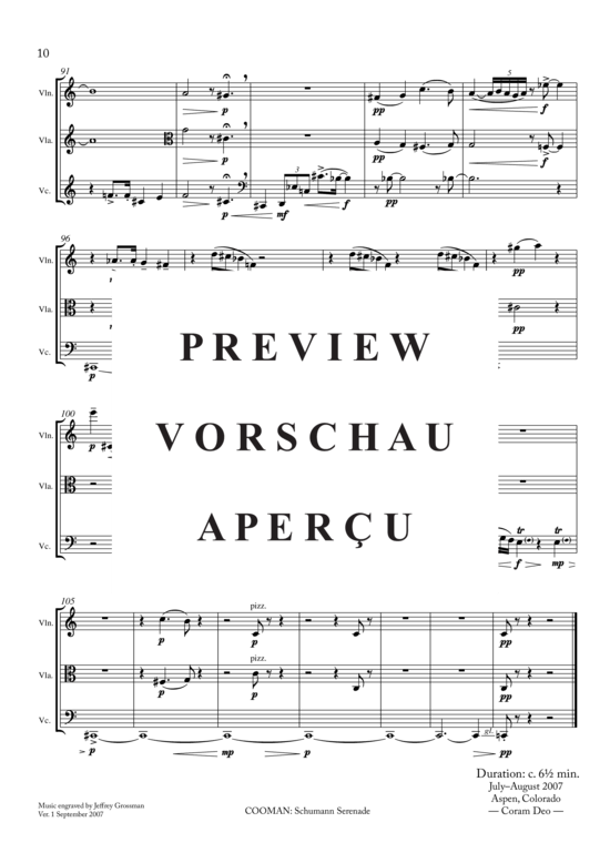 gallery: Schumann Serenade , , (Streicher Trio für Violine, Viola, Violoncello)