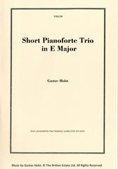 Produktbild zu: Short Pianoforte Trio in E Major