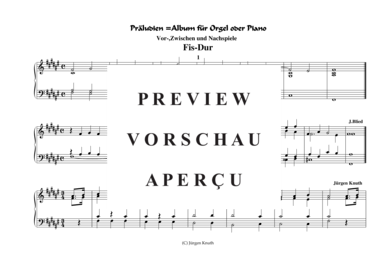 gallery: Präludien = Album für Orgel oder Piano (Fis-Dur) , ,  (Klavier Solo)