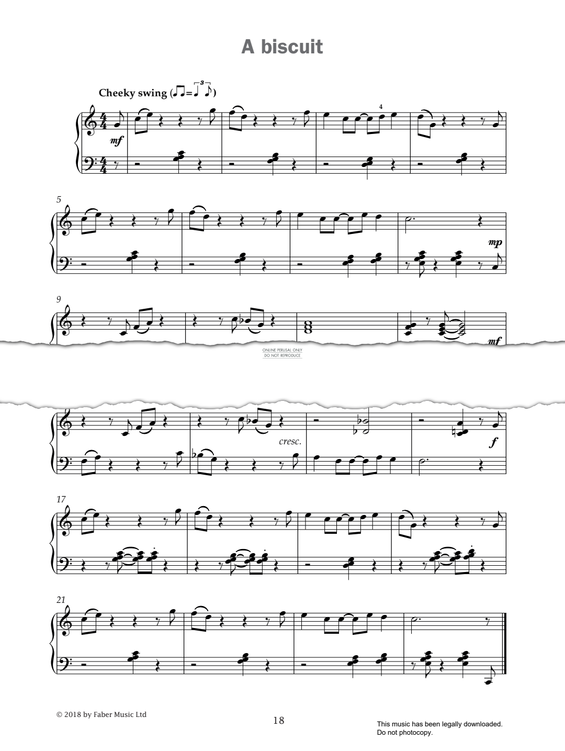 gallery: A Biscuit (from 'Improve Your Sight-Reading! A Piece a Week Piano Grade 4'), Paul Harris, Klavier