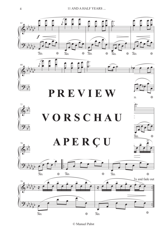 gallery: 11 and a half years... , Pabst, Manuel, (Klavier Solo)