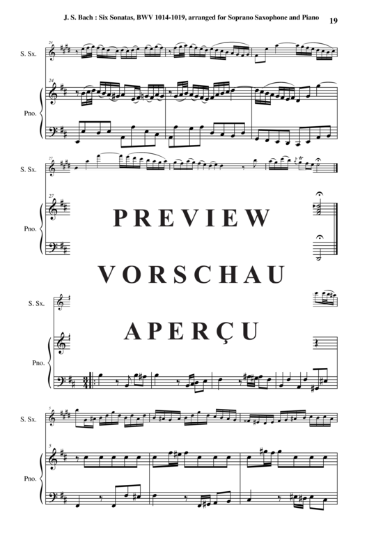 gallery: 6 Sonatas, BWV 1014-19 , , (Sopran-Saxophon und Klavier)