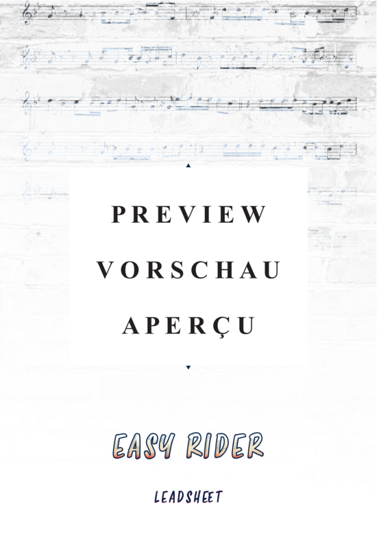 gallery: Easy Rider (Gesang & Akkorde) , DeSchoWieda,  (Leadsheet)