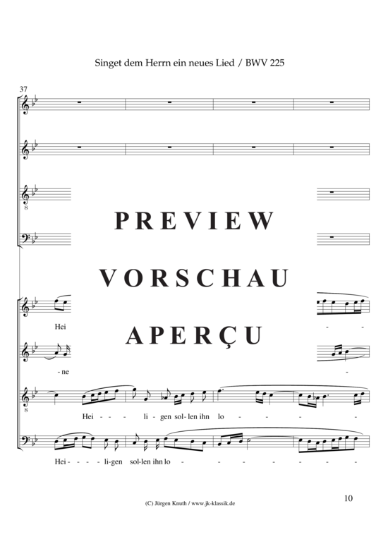 gallery: Singet dem Herrn ein neues Lied / BWV 225 / Motette No.1 , , (Gemischter Chor 8-stimmig)