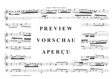 gallery: Sonate Nr.5 BWV 529 , , (Orgel Solo)