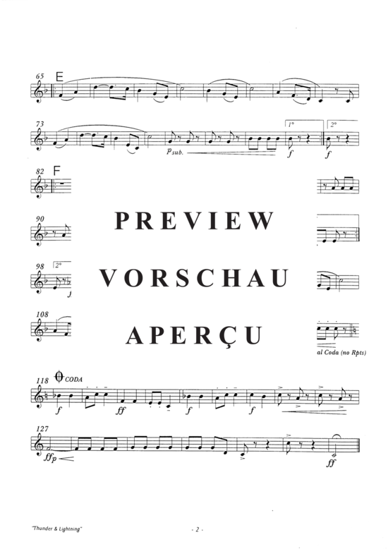 gallery: Thunder & Lightning Polka , , (1.+2.Trp in C, Horn in F, Pos, Tuba)