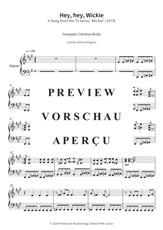 gallery: Hey, hey, Wickie - A Song from the TV series Wickie (1974) , ,  (Klavier Solo)