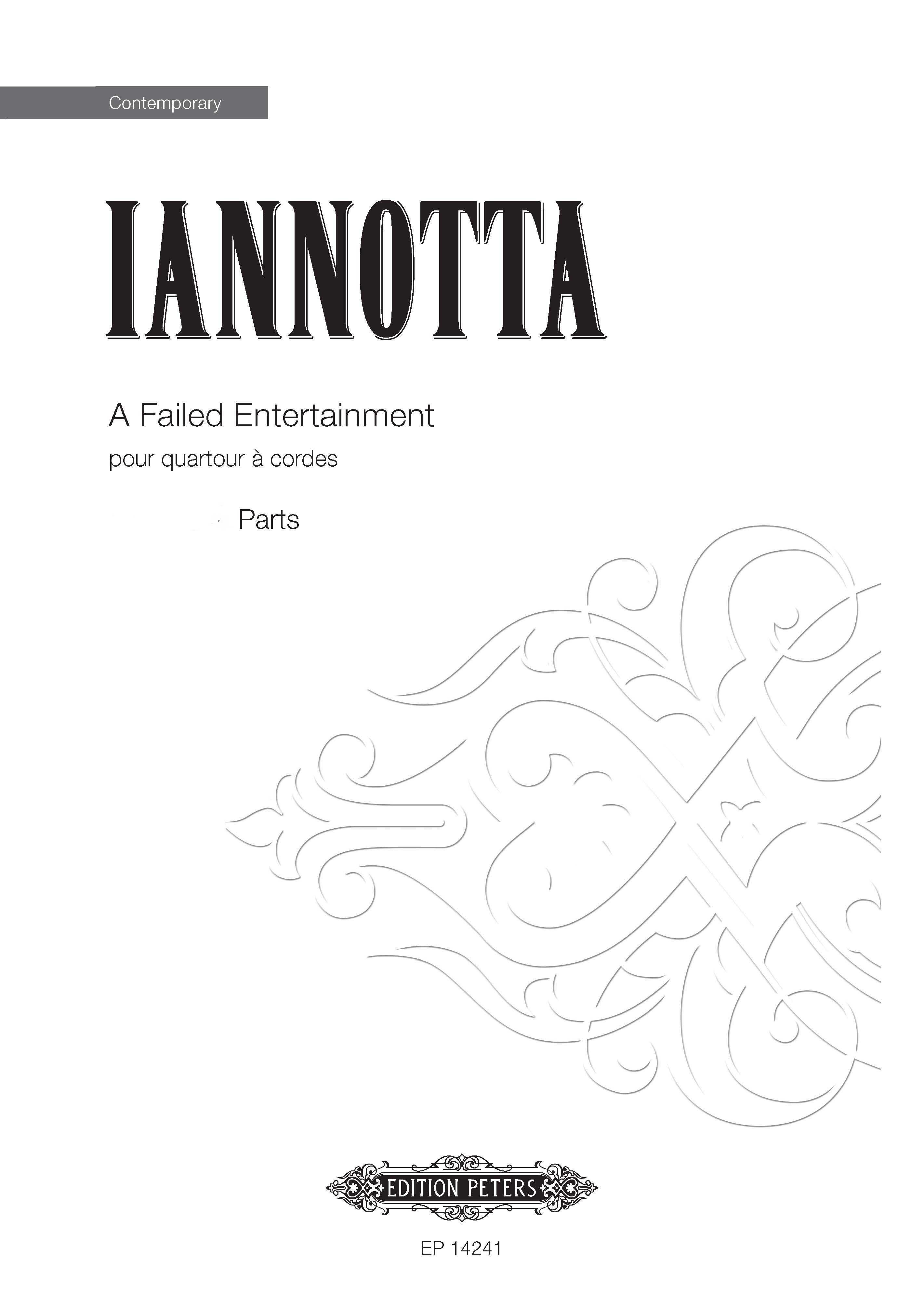 cover: A Failed Entertainment, Clara Iannotta