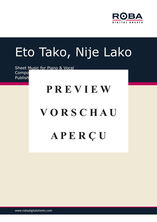 gallery: Eto Tako, Nije Lako , , (Klavier + Gesang)