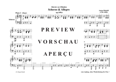 gallery: Scherzo u. Allegro, op.149.6 , , (Klavier vierhändig)