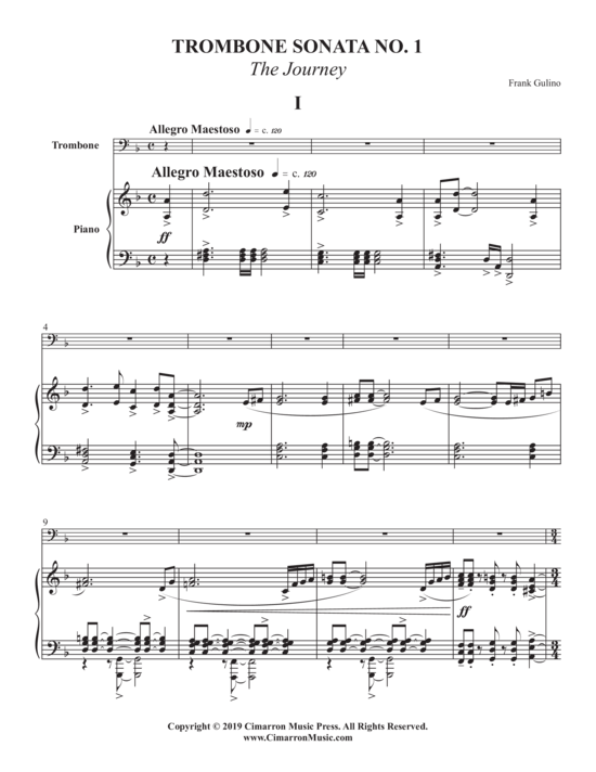 gallery: Posaunen Sonate Nr. 1 , , (Posaune + Klavier)