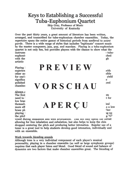 gallery: Concert and Contest Collection for Tuba-Euphonium Quartet , , (Tuba Quartett EETT)