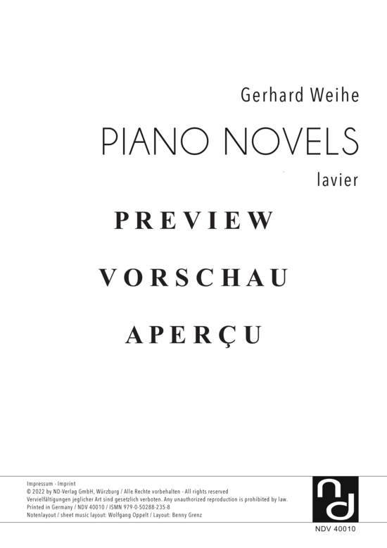 gallery: Piano Novels - 11 Fantasien für Klavier, , 