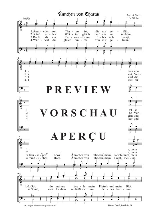 gallery: Ännchen von Tharau , , (Männerchor)