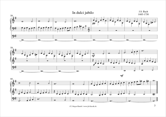 gallery: In dulci jubilo BWV 751 , , (Orgel Solo)