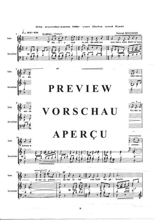 gallery: Die wundersame Mär von Ochs und Esel, Partitur , , (Soli, Gemischter Chor, Instrumente)