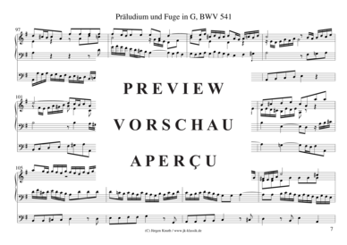 gallery: Präludium und Fuge in G, BWV 541 , , (Orgel Solo)