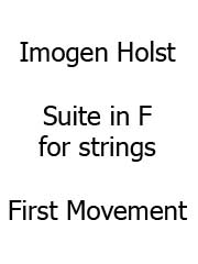 Produktbild zu: Suite In F for Strings (First Movement)