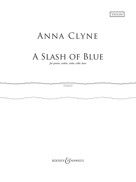 gallery: A Slash of Blue, Anna Clyne